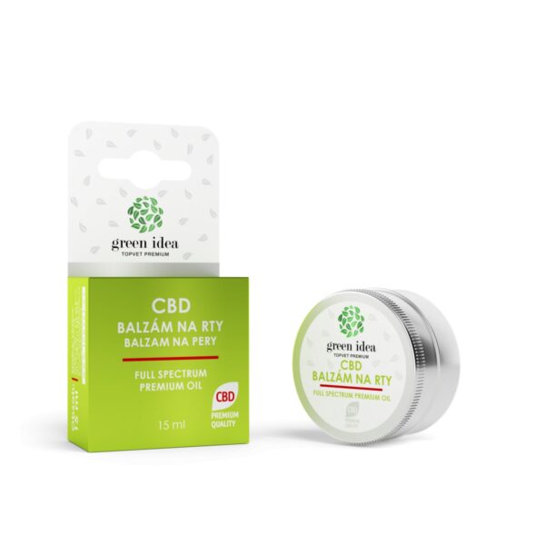 Green Idea CBD balzám na rty 15ml