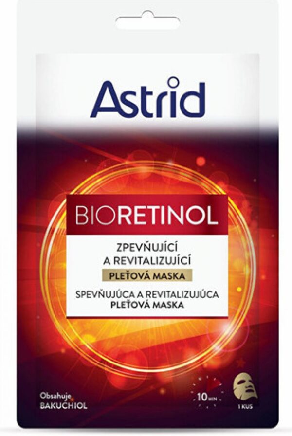 Astrid BIORETINOL Zpevňující a revitalizující textilní maska  20ml