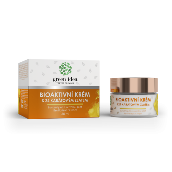 GREEN IDEA Bioaktivní krém s 24 karátovým zlatem 50 ml