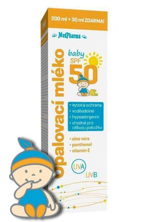 MedPharma opalovací mléko Baby SPF 50  230ml