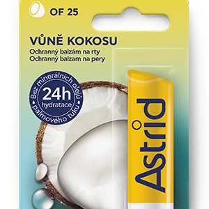 ASTRID OF 25 Balzám na rty s kokosovým olejem 4,8 g