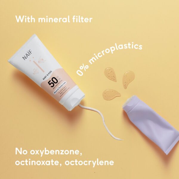 NAIF Ochranný krém na opalování SPF 50 bez parfemace 100ml SB011 - Image 2