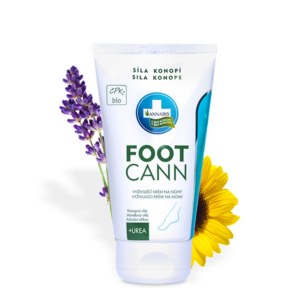Footcann Bio konopný vyživující krém na nohy 75ml