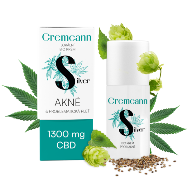 Annabis Cremcann SILVER 1300mg lokálně na akné BIO krém 30ml