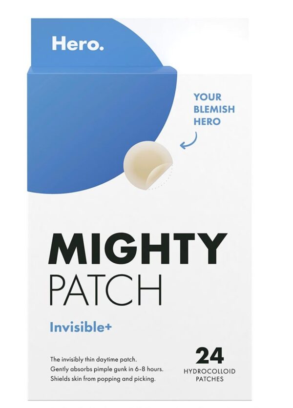 Hero. náplasti na akné Mighty Patch Invisible+ na den,  24 ks