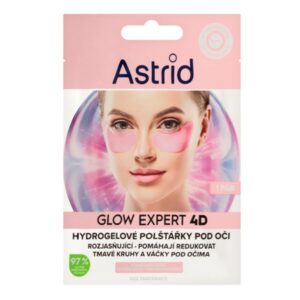 Astrid GLOW EXPERT 4D hydrogelové polštářky pod oči 1pár