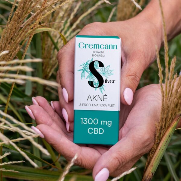 Annabis Cremcann SILVER 1300mg lokálně na akné BIO krém 30ml - Image 3