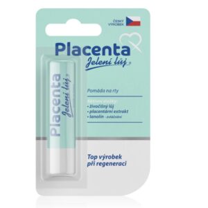 Placenta Jelení lůj  pomáda na rty v blistru 4,5g