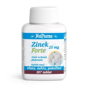 Zinek 25 mg Forte ve formě glukonanu 107tb