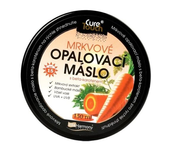 CureTouch Opalovací máslo mrkvové s betakarotenem SPF 15 150 ml - Image 3
