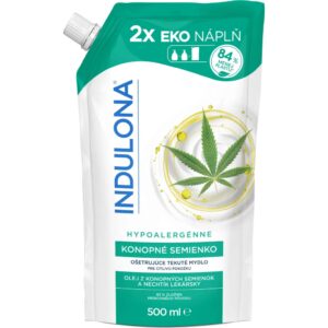 Indulona KONOPNÉ SEMÍNKO tekuté mýdlo náhradní náplň EKO 500ml