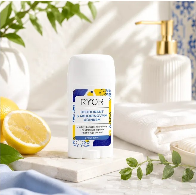 RYOR Citrus Spirit deodorant 48h krémový stick 50ml - Obrázek 3